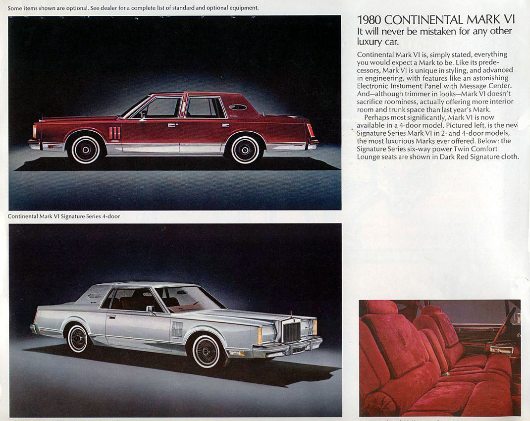 1980 Lincoln Mercury Brochure Page 1